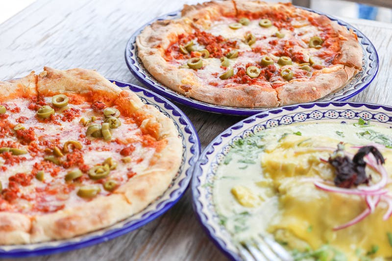 Four Cheese pizza with blend of premium cheeses