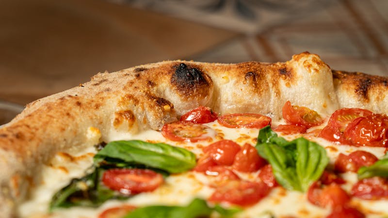 Veggie Supreme pizza loaded with fresh vegetables